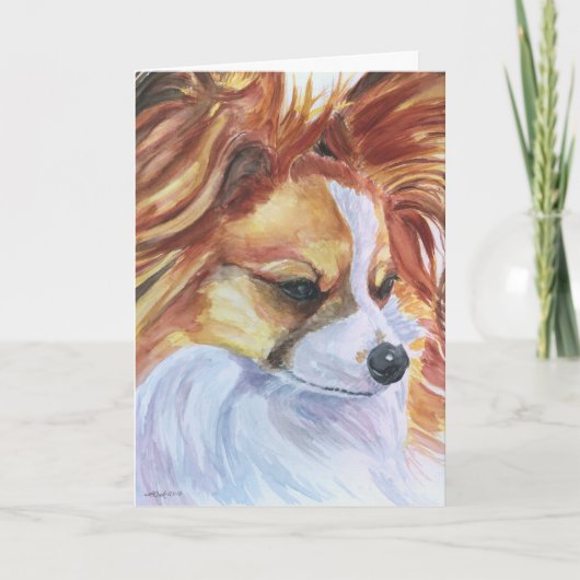 Papillon Dog Wenskaarten / notiecards Kaart (Voorkant)