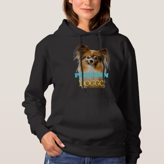 Papillon Doggo Hoodie (Voorkant)