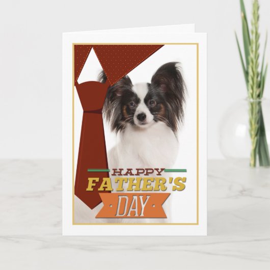 Papillon Fathers Day Kaart (Voorkant)