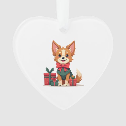 Papillon Festieve Strik Ornament (voorkant)