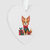 Papillon Festieve Strik Ornament (voorkant)