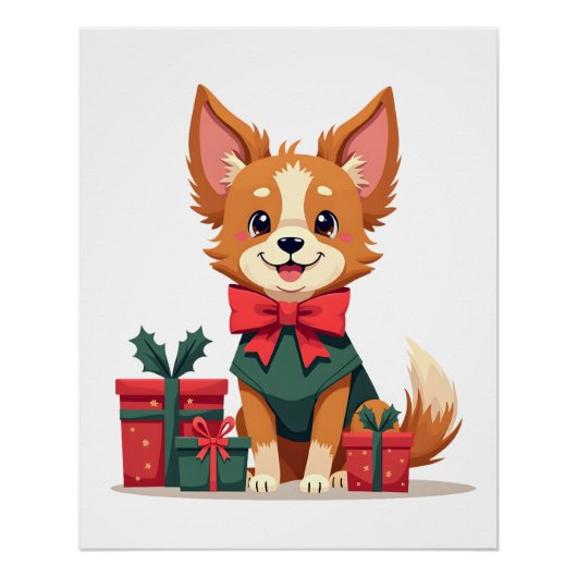 Papillon Festive Bow Perfect Poster (Voorkant)