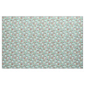 papillon florals munt hond stof (Fat Quarter)