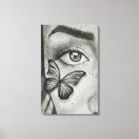 Papillon Focus Canvas Afdruk (Voorkant)
