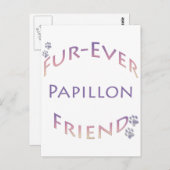 Papillon Furever Briefkaart (Voorkant / Achterkant)