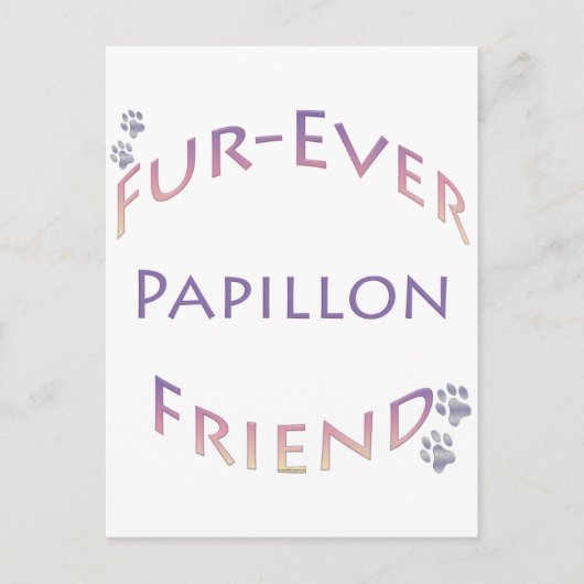 Papillon Furever Briefkaart (Voorkant)