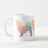 Papillon Geometric Pattern Modern Silhouette Koffiemok (Links)