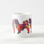 Papillon Geometric Pattern Modern Silhouette Koffiemok (Center)