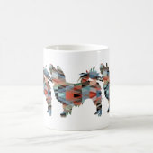 Papillon Geometric Pattern Modern Silhouette Koffiemok (Center)