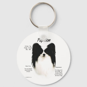 Papillon Geschiedenis Ontwerp Sleutelhanger