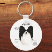 Papillon Geschiedenis Ontwerp Sleutelhanger (Voorkant)