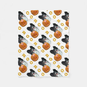 Papillon Halloween BOO Fleece Deken