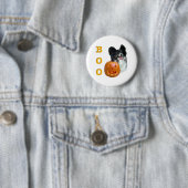 Papillon Halloween BOO Ronde Button 5,7 Cm (In situ)
