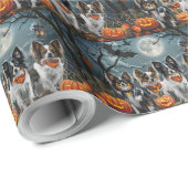 Papillon Halloween Griezelig Cadeaupapier (Rol Hoek)