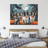 Papillon Halloween Griezelig Canvas Afdruk (Insitu (Slaapkamer))