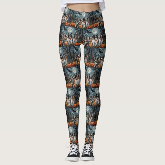 Papillon Halloween Griezelig Leggings (Voorkant)