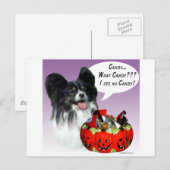Papillon Halloween Snoep Briefkaart (Voorkant / Achterkant)