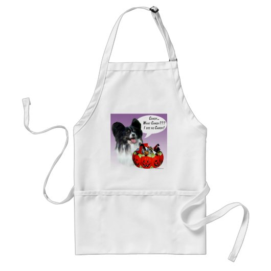 Papillon Halloween Snoep Standaard Schort (Voorkant)