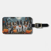 Papillon Halloween Spooky Bagagelabel (Voorkant horizontaal)