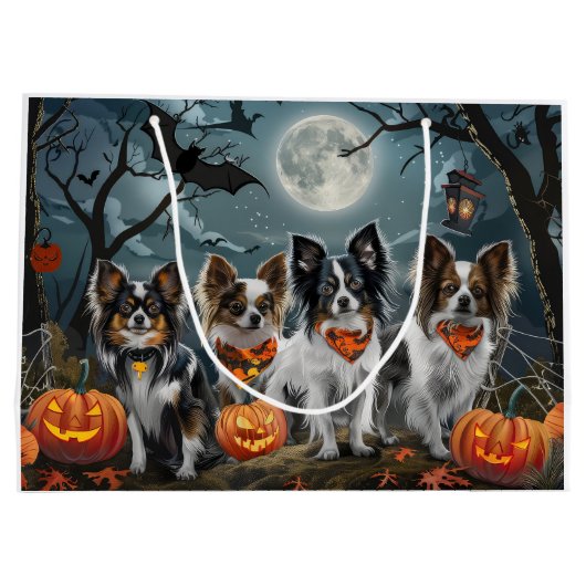 Papillon Halloween Spooky Groot Cadeauzakje (Achterkant)