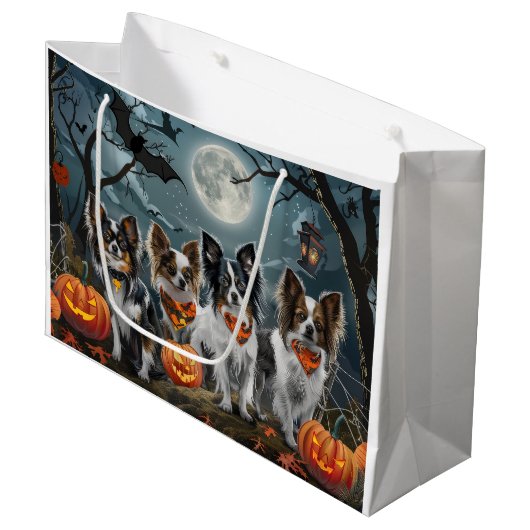 Papillon Halloween Spooky Groot Cadeauzakje (Voorkant Gekanteld)
