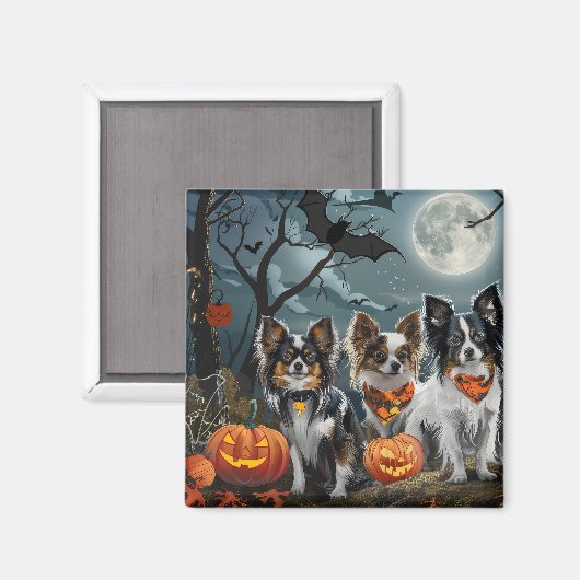 Papillon Halloween Spooky Magneet (Voorkant / Achterkant)