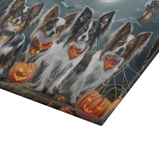 Papillon Halloween Spooky Snijplank (Hoek)