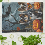 Papillon Halloween Spooky Theedoek (Gevouwen)