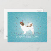Papillon - Happy Birthday Briefkaart (Voorkant / Achterkant)