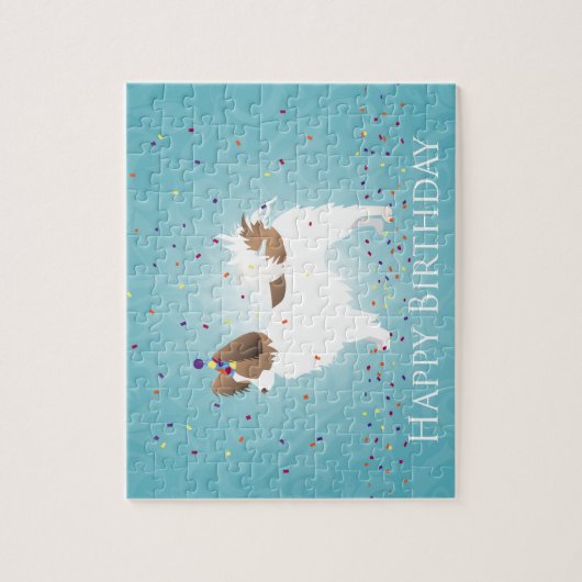 Papillon - Happy Birthday Legpuzzel (Verticaal)