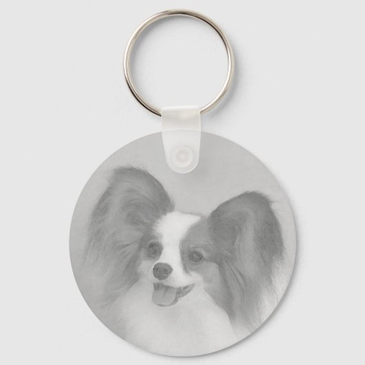 Papillon Headstudy Sleutelhanger (Voorkant)