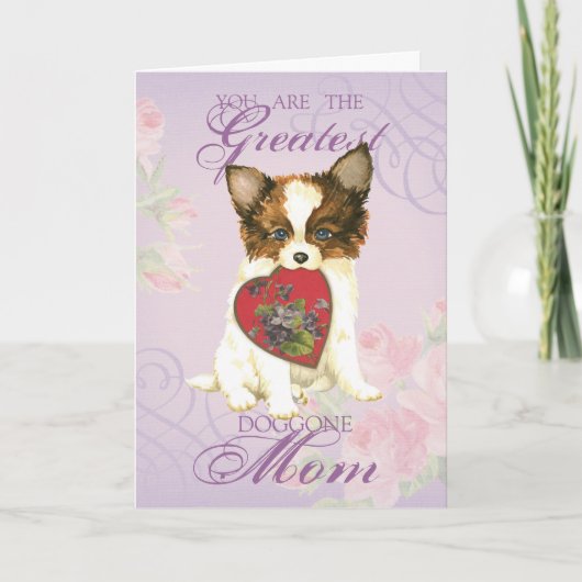 Papillon Heart mama Kaart (Voorkant)