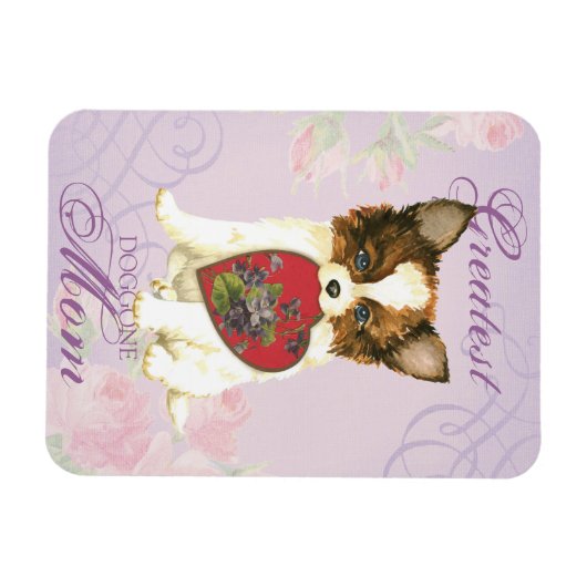 Papillon Heart mama Magneet (Horizontaal)