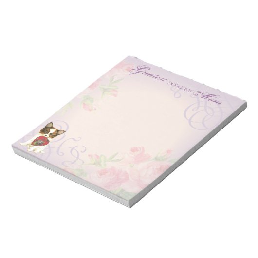 Papillon Heart mama Notitieblok (Linkerzijde)