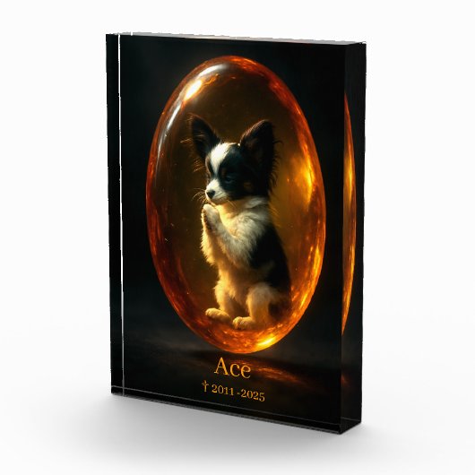 Papillon-herdenkingsfotoblok Fotoblokken (Rechts)