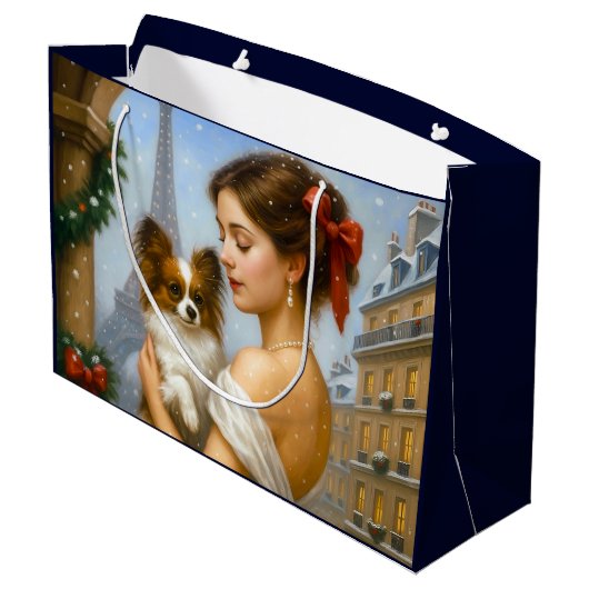 Papillon Holiday  Groot Cadeauzakje (Achterkant Gekanteld)