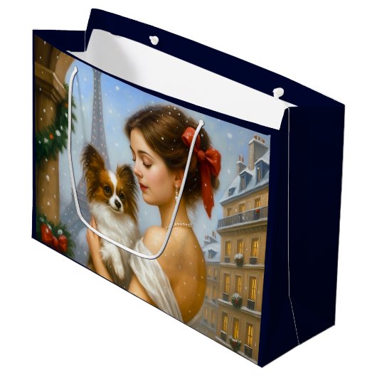 Papillon Holiday  Groot Cadeauzakje (Voorkant Gekanteld)