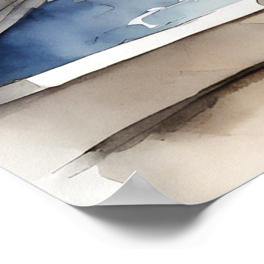 Papillon - Hond Art Print (Hoek)