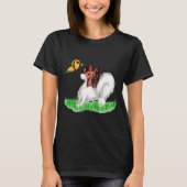 Papillon hond en vlinder t-shirt (Voorkant)