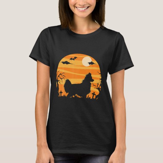 Papillon Hond Halloween Kostuum T-shirt (Voorkant)