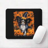 Papillon hond Halloween Muismat (Met muis)
