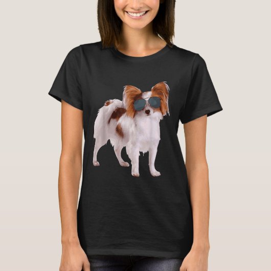 Papillon Hond In R Beste Voor Hond T-shirt (Voorkant)