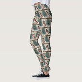 Papillon Hond in Sneeuw Kerstmis Leggings (Links)