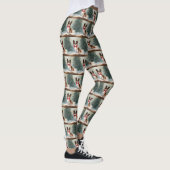 Papillon Hond in Sneeuw Kerstmis Leggings (Rechts)