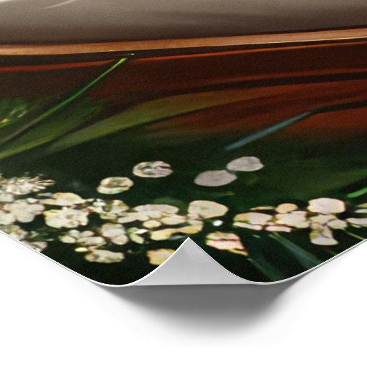 Papillon Hond Kerstfeest Poster (Hoek)