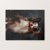 Papillon hond legpuzzel (Horizontaal)