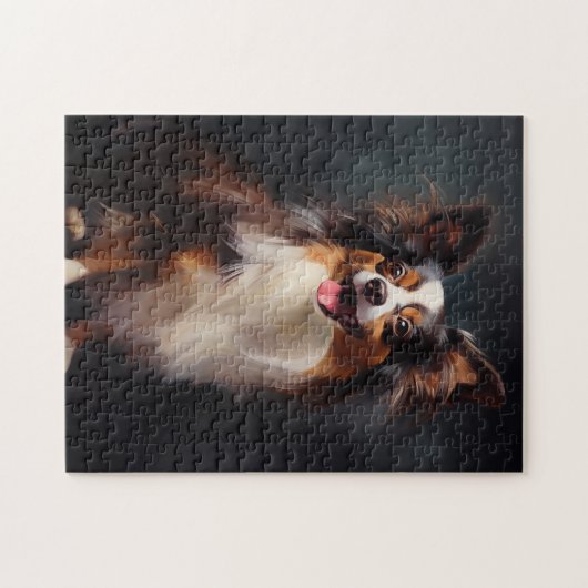 Papillon hond legpuzzel (Horizontaal)