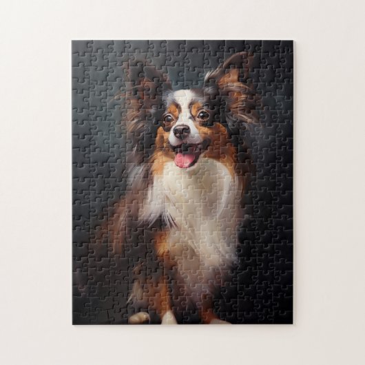 Papillon hond legpuzzel (Verticaal)