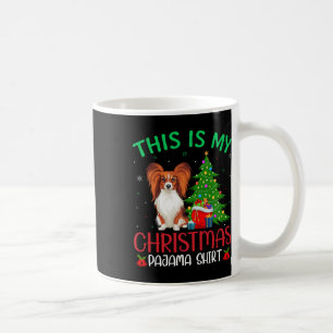 Papillon Hond Lelijke Kerstfeest Dit Is Mijn Kerst Koffiemok