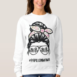 papillon hond maffie bun haar bril papillon m trui